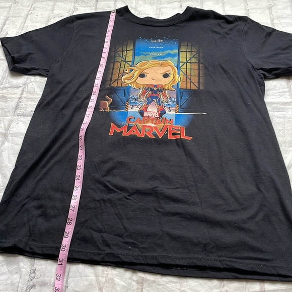Pop Tees Captain Marvel Tee Shirt - Picture 4 of 7